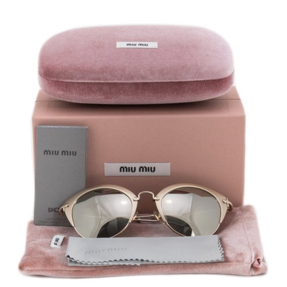 Miu Miu Mirror Cat Eye Sunglasses - Picture 5 of 5